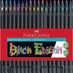 مداد رنگی 36 رنگ فابر کاستل مدل Black Edition