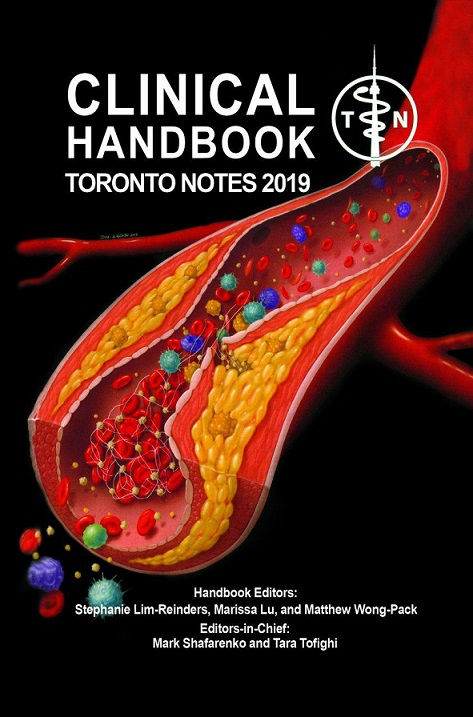 daa9d8aad8a7d8a8 clinical handbook toronto notes 2019 658974ed614fa